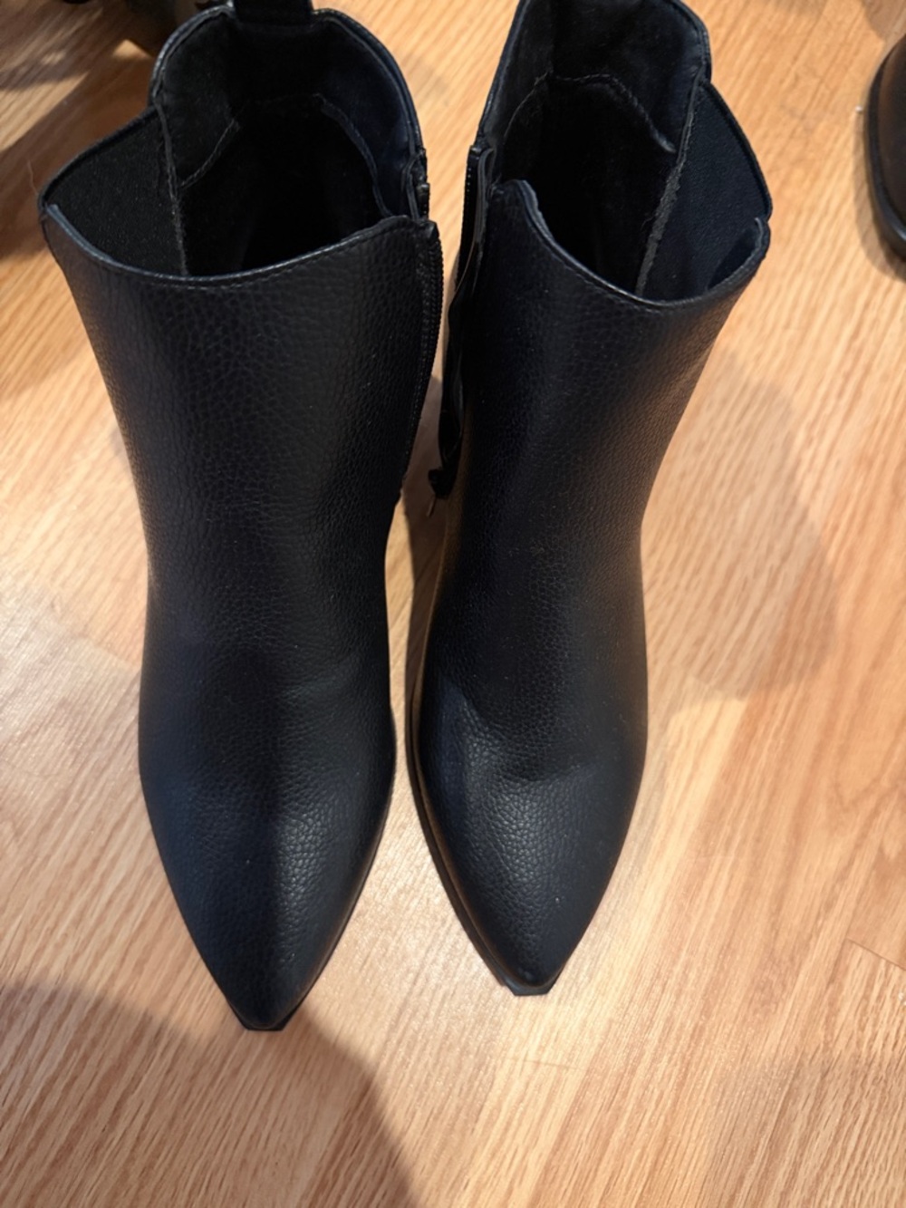 Boohoo Black Pointed Ankle Booties